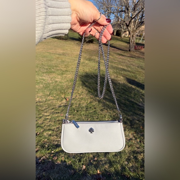 NWT Kate Spade Kayla w/ crossbody chain & dust bag. - Picture 2 of 15